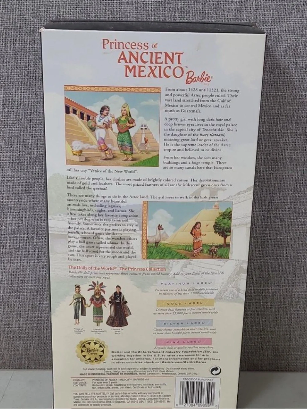 NIB Barbie Collector Dolls of the World Princess of Ancient Mexico